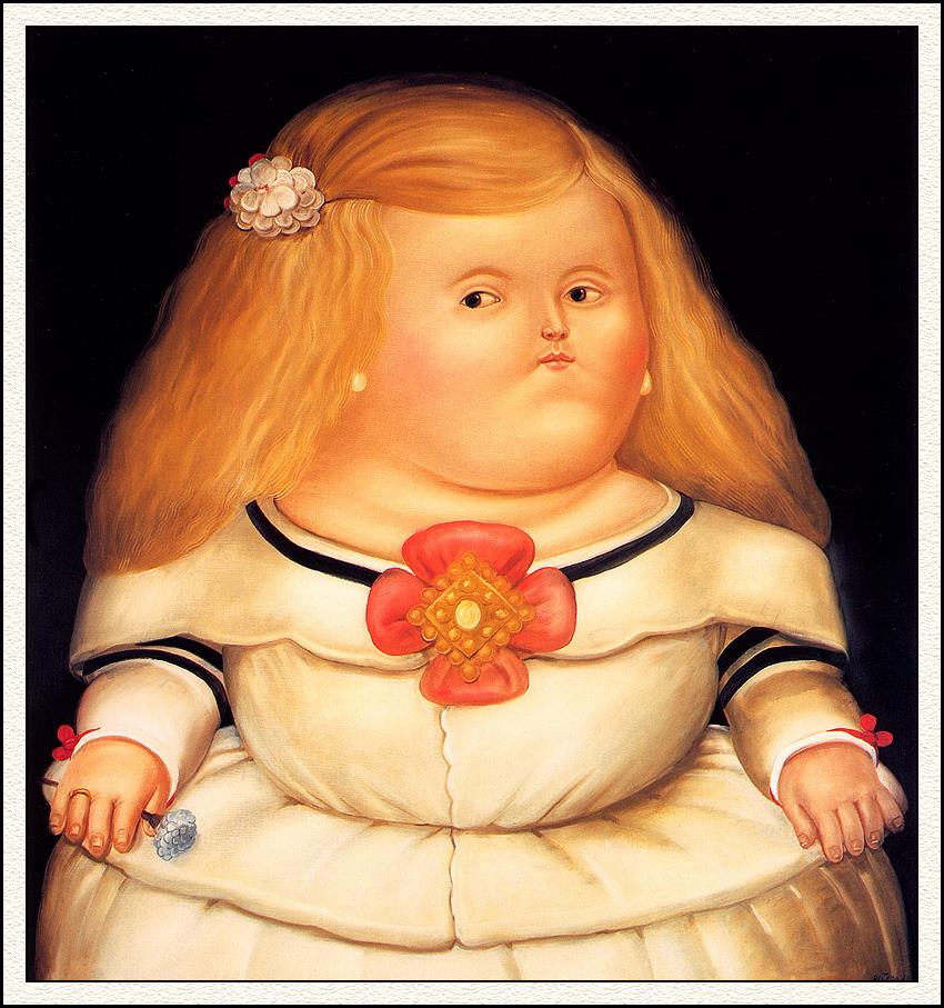 Menina After Velazquez Fernando Botero Oil Paintings